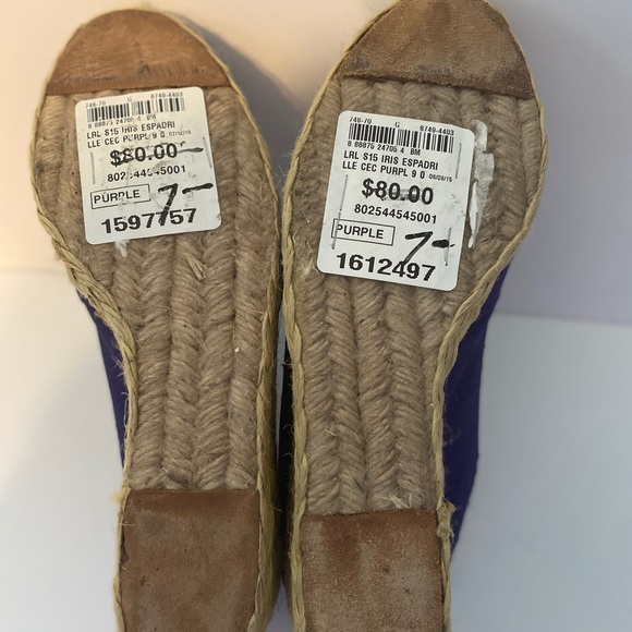 Brand New WT Purple Ralph Lauren Cecilia shoes 9B - Picture 5 of 6